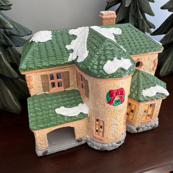 1988 Vintage Snow Village Department 56: “Palos Verdes”, Retired in 1990 - Picture 2 of 10